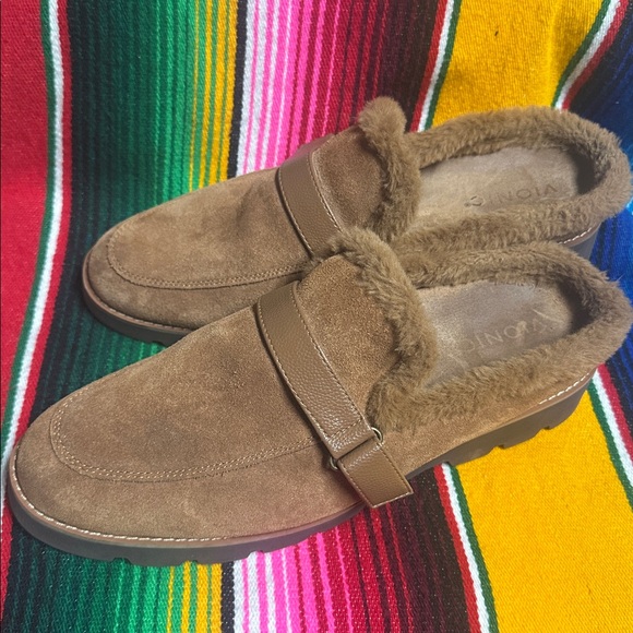 Vionic Kailen Tan Suede Mules Size 10 - Picture 2 of 10